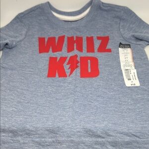 Okie Dokie Toddler Boys 2T Blue Graphic Tee “Whiz Kid”